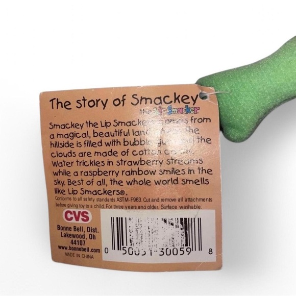 Vintage y2k Lip Smacker Plush Smackey The Lip Smacker CVS Bonne Bell NOS - Picture 4 of 4